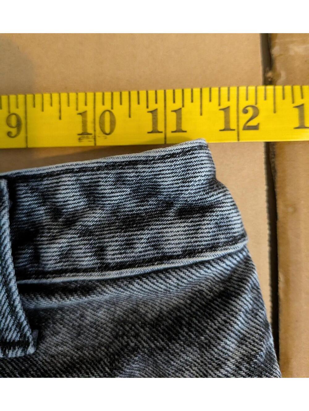 Abercrombie & Fitch Skirt Womens 00 Gray Button Front Denim Mini Natural Rise - Picture 6 of 7